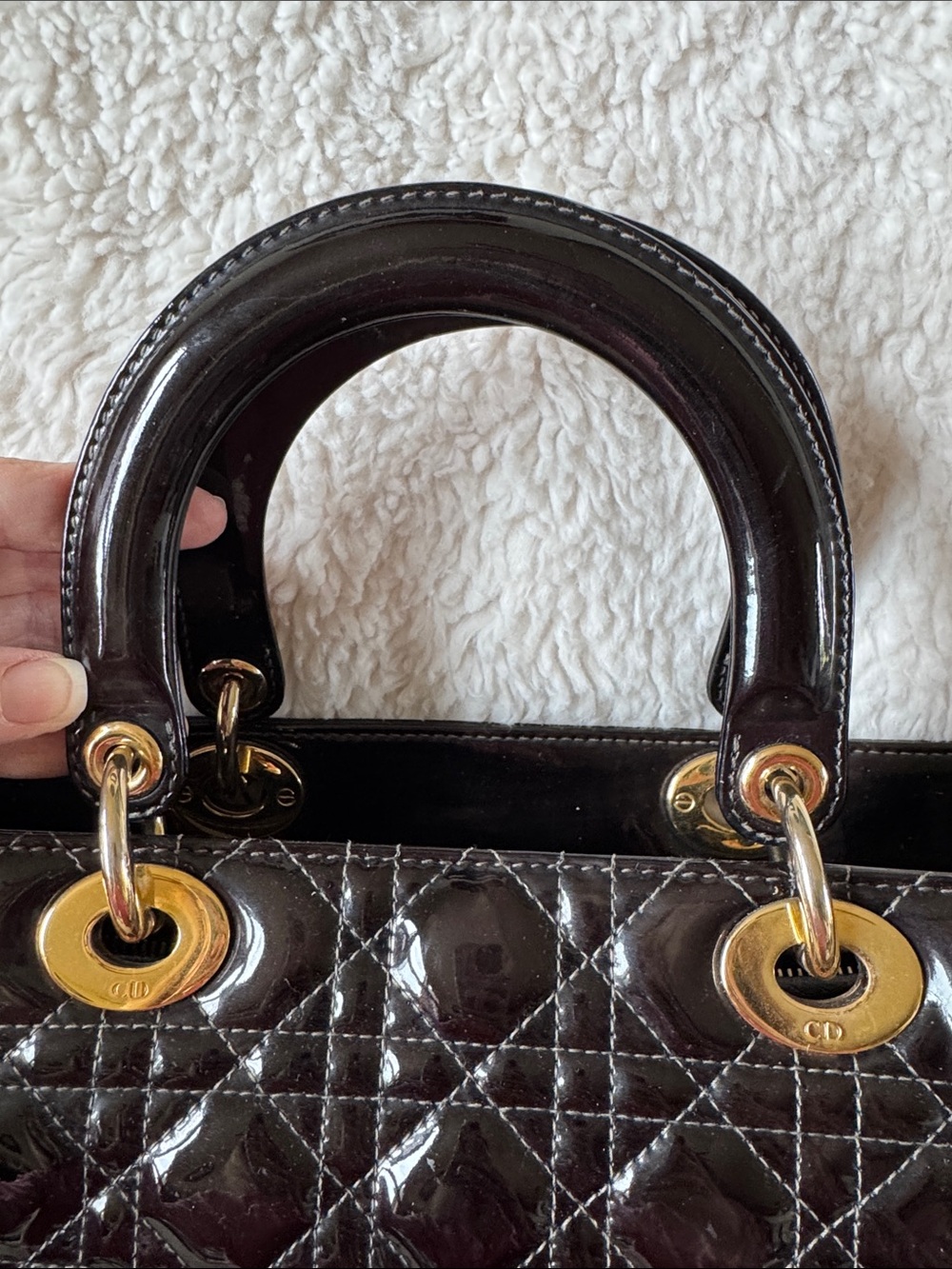 Lady Dior Patent Cannage - Picture 5 of 15